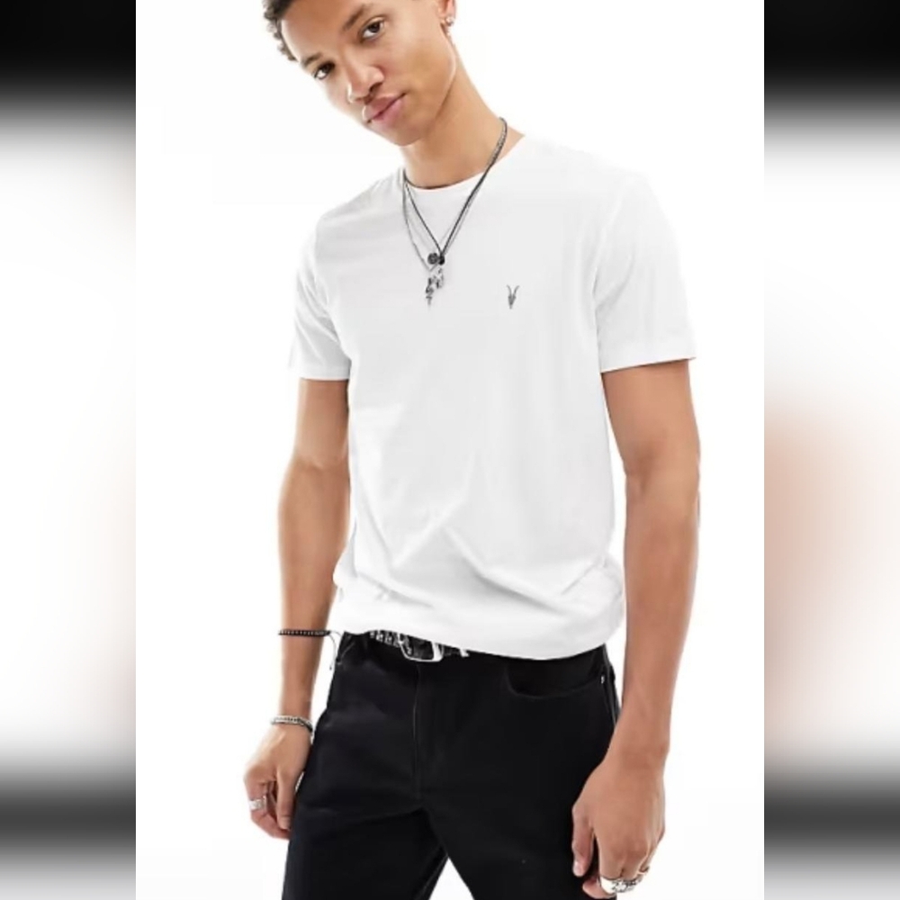 NEW ALLSAINTS SHORT SLEVE SLIM FIT TSHIRT SIZE MEDIUM